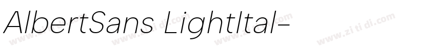 AlbertSans LightItal字体转换 AlbertSans LightItal字体转换